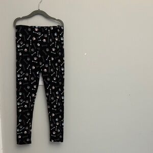 LuLaRoe Kids Leggings with bone and paw print pattern